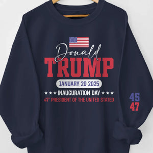 Inauguration Day Is Coming Up Next -  US Elections Unisex Sweatshirt, Hoodie With Design On Sleeve