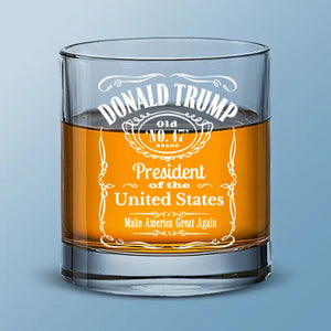 His Win Inspires Us To Keep Moving Forward - US Elections Shot Glass - Christmas Gift For Conservative Supporters