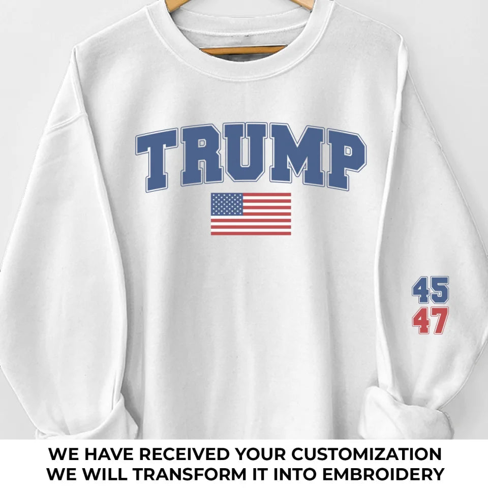 All For American People - US Election Full Embroidered Sweatshirt