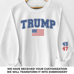 All For American People - US Election Full Embroidered Sweatshirt