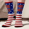 We Rise Together - US Election Middle Tube Socks - Gift For Conservative Supporters