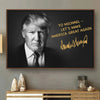I Will Save America - US Election Horizontal Poster - Gift For Conservative Supporters