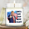 Leading The Nation Twice - US Election Glass Jar Scented Candle - Gift For Conservative Supporters