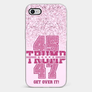Keep Going, Pink Girl - US Election Clear Phone Case - Christmas Gift For Best Friends, BFF, Sisters