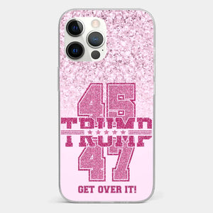 Keep Going, Pink Girl - US Election Clear Phone Case - Christmas Gift For Best Friends, BFF, Sisters