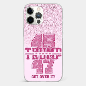 Keep Going, Pink Girl - US Election Clear Phone Case - Christmas Gift For Best Friends, BFF, Sisters