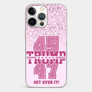 Keep Going, Pink Girl - US Election Clear Phone Case - Christmas Gift For Best Friends, BFF, Sisters