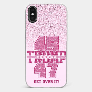 Keep Going, Pink Girl - US Election Clear Phone Case - Christmas Gift For Best Friends, BFF, Sisters