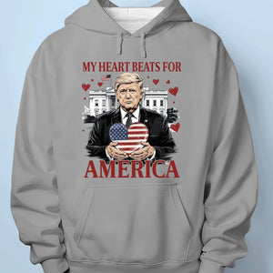 My Heart Beats For America - US Election Unisex T-shirt, Premium T-shirt, Hoodie