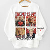 He Is My Valentine - US Elections Unisex Sweatshirt With Design On Sleeve