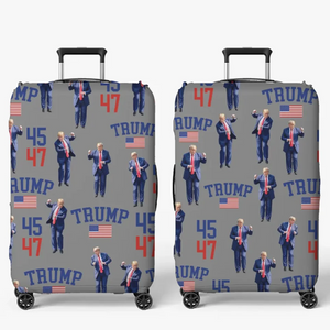 America’s Former Leader Rises Again - US Election Luggage Cover - Gift For Conservative Supporters