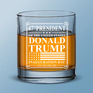 Together, We Will Thrive - US Election Whiskey Glass - Gift For Conservative Supporters