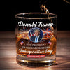 United We Achieve Greatness - US Election Whiskey Glass - Gift For Conservative Supporters