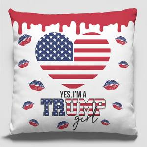 Never Deny That I'm A Red-Wave Girl - US Election Pillow - Gift For Best Friends, BFF, Sisters