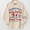 Let’s Celebrate The Power Of Our Voice - US Elections Unisex Sweatshirt With Design On Sleeve