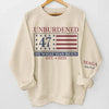 The Future Looks Bright For All Of Us - US Elections Unisex Sweatshirt With Design On Sleeve
