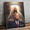 Faith Is Powerful - US Patriotic Pride Vertical Canvas - Home Decor Gift For Conservative Supporters