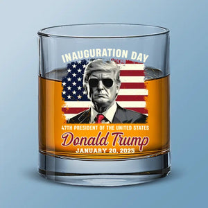 Man Of The White House - US Patriotic Pride Whiskey Glass - Gift For Conservative Supporters