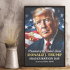 The One Who Turns Promises Into Action - US Patriotic Pride Vertical Poster - Gift For Conservative Supporters