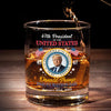 Raise A Glass To American Values And Tradition - US Patriotic Pride Whiskey Glass - Gift For Conservative Supporters