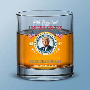 Raise A Glass To American Values And Tradition - US Patriotic Pride Whiskey Glass - Gift For Conservative Supporters