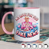 My Love For You Isn't Fake News - US Patriotic Pride Accent Mug