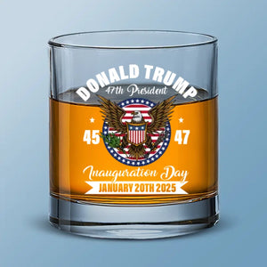 Fly High And Make America Stronger - US Patriotic Pride Whiskey Glass - Gift For Conservative Supporters