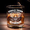 Ultimate Mission Continues In 2025 - US Patriotic Pride Whiskey Glass - Gift For Conservative Supporters