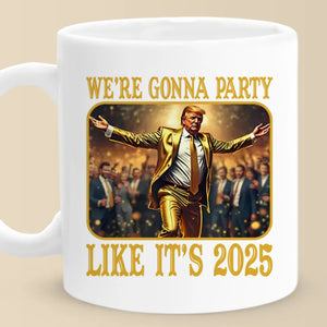 Step Up And Party In 2025 - US Patriotic Pride Accent Mug
