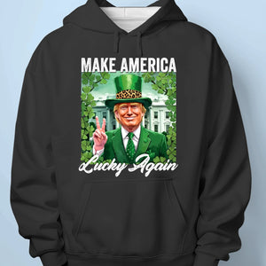 Lucky Again - US Patriotic Pride Unisex T-shirt, Premium T-shirt, Hoodie