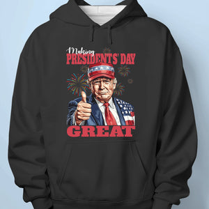 Thumbs Up To Presidents' Day With 47th President - US Patriotic Pride Unisex T-shirt, Premium T-shirt, Hoodie