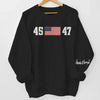 47 And Stronger Than Ever - US Patriotic Pride Full Embroidered Sweatshirt