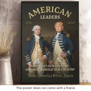 One Built Our Country - US Patriotic Pride Vertical Poster - Gift For Conservative Supporters