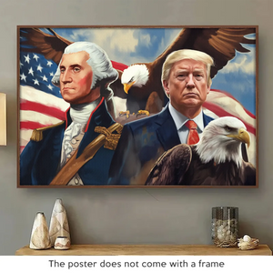 Spread The Wings, Be A Real American Leader - US Patriotic Pride Horizontal Poster - Gift For Conservative Supporters