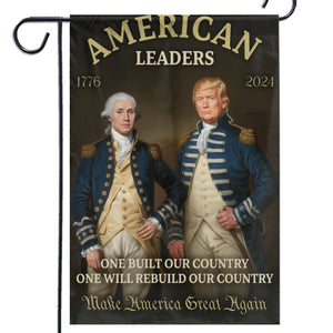 One Built And One Rebuild Our Country - US Patriotic Pride House Flag, Garden Flag