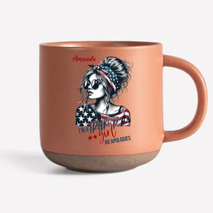 Girls Make No Apologies - US Election Personalized Custom Printed Pottery Mug - Gift For Best Friends, BFF, Sisters