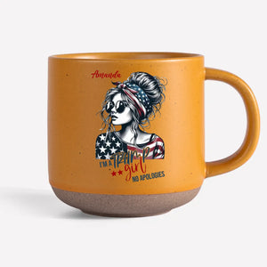 Girls Make No Apologies - US Election Personalized Custom Printed Pottery Mug - Gift For Best Friends, BFF, Sisters