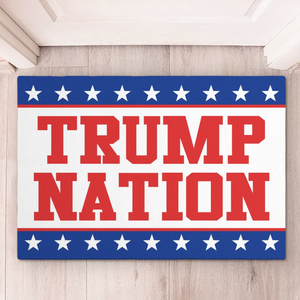 Strong Nation, Strong Values - US Patriotic Pride Home Decor Decorative Mat, House Warming Gift Mat