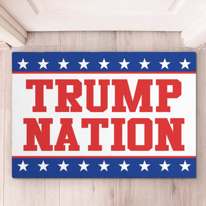 Strong Nation, Strong Values - US Patriotic Pride Home Decor Decorative Mat, House Warming Gift Mat
