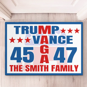 Stand With The Nation, Stand For The Future - US Patriotic Pride Home Decor Decorative Mat, House Warming Gift Mat