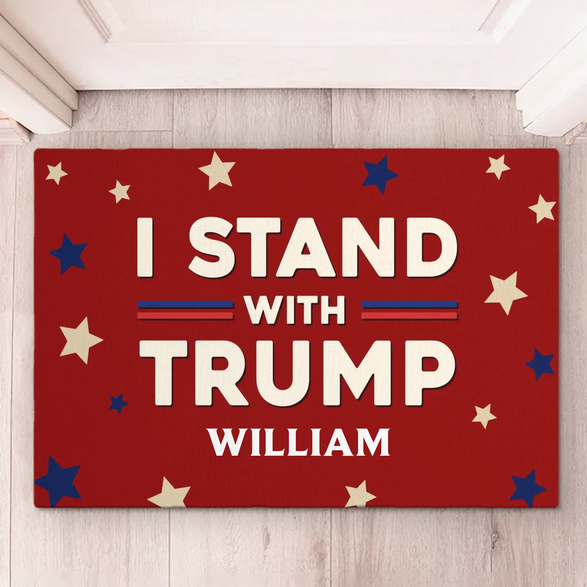 Alongside With Him - US Patriotic Pride Home Decor Decorative Mat, House Warming Gift Mat