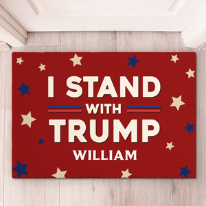 Alongside With Him - US Patriotic Pride Home Decor Decorative Mat, House Warming Gift Mat