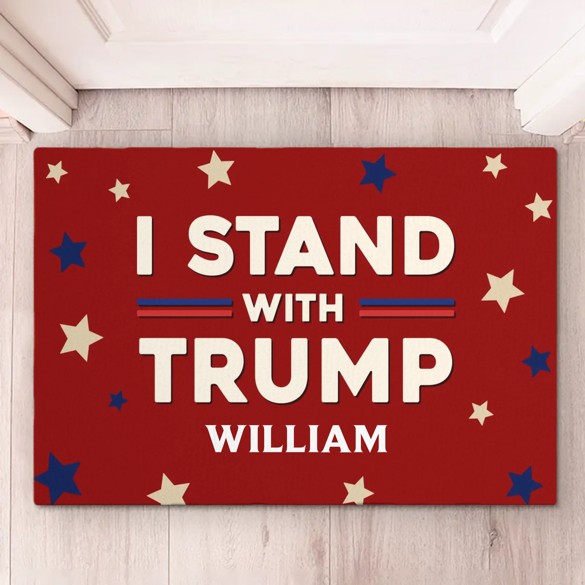 Alongside With Him - US Patriotic Pride Home Decor Decorative Mat, House Warming Gift Mat