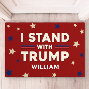 Alongside With Him - US Patriotic Pride Home Decor Decorative Mat, House Warming Gift Mat