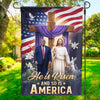 In His Name, We Stand - US Patriotic Pride House Flag, Garden Flag