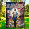 Rising Together In Faith - US Patriotic Pride House Flag, Garden Flag