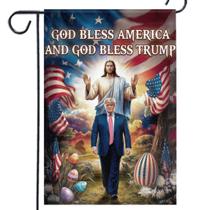 Rising Together In Faith - US Patriotic Pride House Flag, Garden Flag