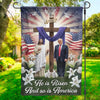 A Nation Built On Faith - US Patriotic Pride House Flag, Garden Flag