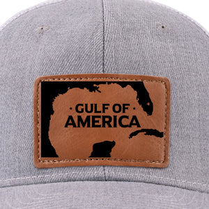 Land Of The Brave - US Patriotic Pride Leather Patch Hat - Gift For Conservative Supporters