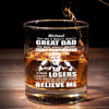 Trust Me, You’re An Amazing Dad - US Patriotic Pride Whiskey Glass - Gift For Conservative Supporters